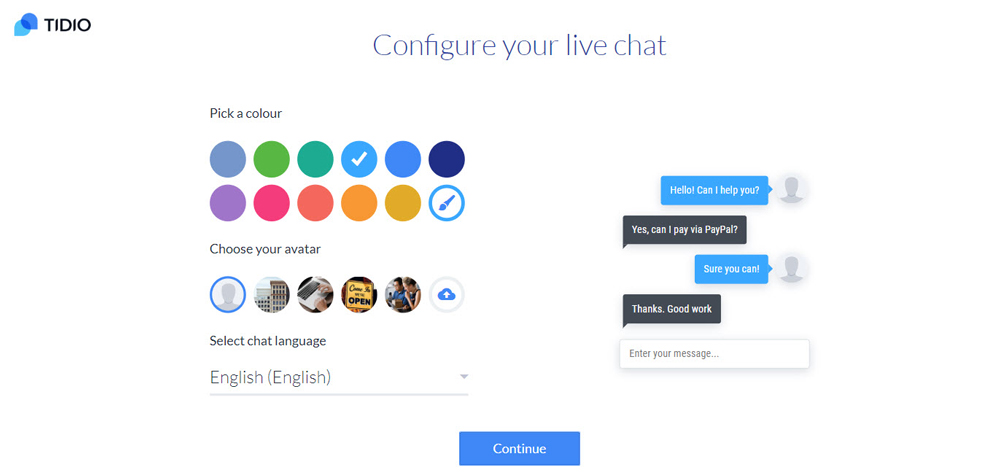 سیستم پشتیبانی از طریق چت گفتگو در وردپرس با افزونه Tidio Live Chat
