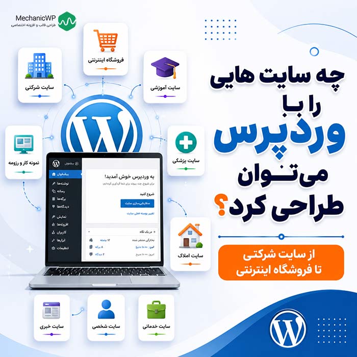 چه سایت های رو با وردپرس میشه طراحی کرد